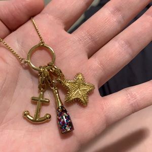 Kate spade gold charm necklace